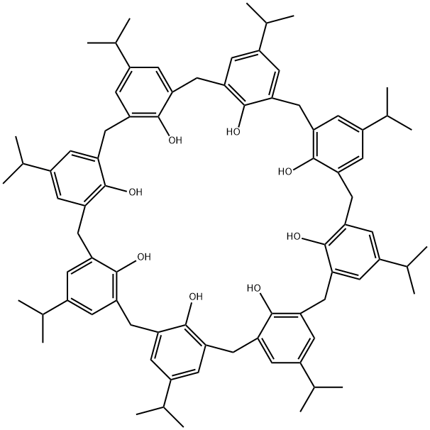 P-ISOPROPYLCALIX[8!ARENE Struktur