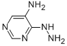 Pyrimidine, 5-amino-4-hydrazino- (6CI) Struktur