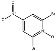 2,6-Dibromo-4-nitropyridine N-oxide Struktur