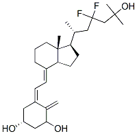 1-25-dihydroxy-23,23-difluorovitamin D3 Struktur