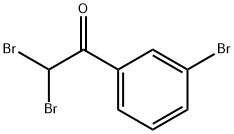 2,2-DIBROMO-1-(3-BROMOPHENYL)ETHANONE Struktur