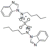 bis[1H-benzimidazole-1-pentylammonium] sulphate Struktur