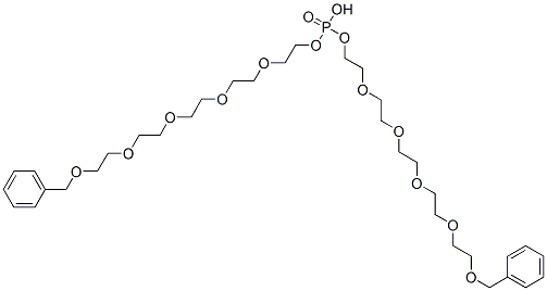 bis[1-phenyl-2,5,8,11,14-pentaoxahexadecan-16-yl] hydrogen phosphate Struktur