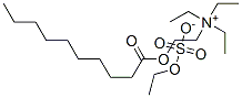 triethyl[2-[(1-oxodecyl)oxy]ethyl]ammonium ethyl sulphate Struktur