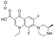 (R)-Lomefloxacin hydrochloride Struktur