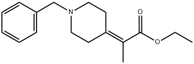 ethyl 2-(1-benzylpiperidin-4-ylidene)propanoate Struktur