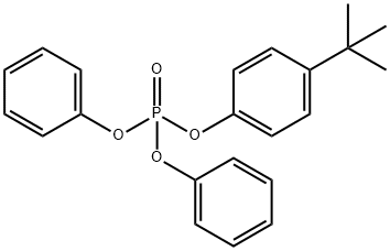 1-diphenoxyphosphoryloxy-4-tert-butyl-benzene Struktur