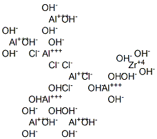 octaaluminium zirconium pentachloride tricosahydroxide Struktur