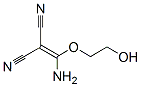 Propanedinitrile,  2-[amino(2-hydroxyethoxy)methylene]- Struktur