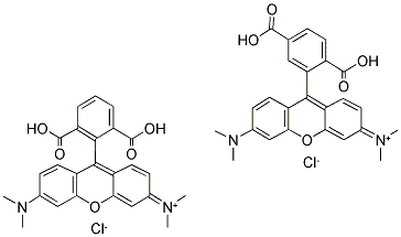 5(6)-Carboxytetramethylrhodamine  Struktur