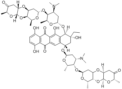 1-hydroxyserirubicin Struktur