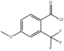 4-METHOXY-2-(TRIFLUOROMETHYL)BENZOYL CHLORIDE Struktur