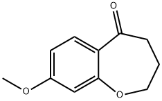 8-methoxy-3,4-dihydrobenzo[b]oxepin-5(2H)-one Struktur