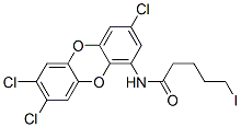 1-N-5-iodovaleramido-3,7,8-trichlorodibenzo-4-dioxin Struktur