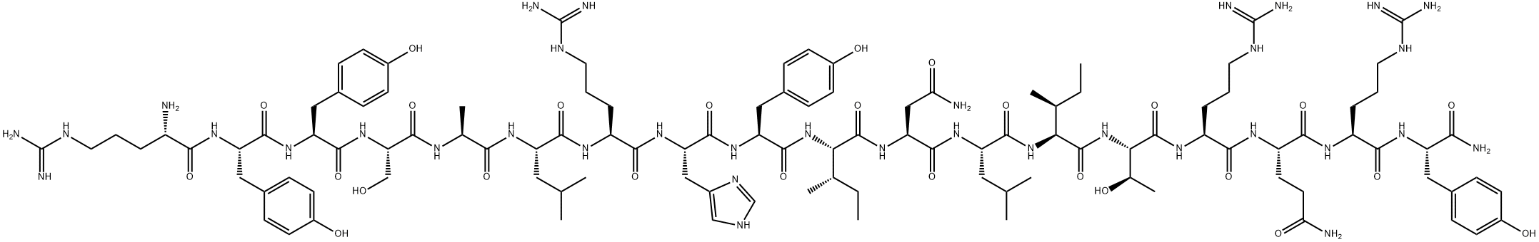 H-ALA-ARG-TYR-TYR-SER-ALA-LEU-ARG-HIS-TYR-ILE-ASN-LEU-ILE-THR-ARG-GLN-ARG-TYR-NH2 Struktur