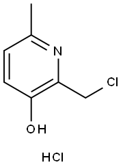 2-(氯甲基)-6-甲基吡啶-3-醇鹽酸鹽, 98280-34-3, 結(jié)構(gòu)式