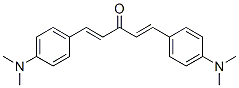 trans,trans-bis(4-(dimethylamino)benzylidene)acetone Struktur