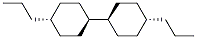 trans,trans-4-n-Propyl-4'-n-propyl-1,1'-bicyclohexyl Struktur