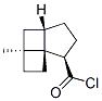 Tricyclo[4.3.0.01,4]nonane-9-carbonyl chloride, 4-methyl-, (1R*,4alpha,6beta,9beta)- (9CI) Struktur