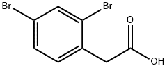 2,4-Dibromobenzeneacetic acid Struktur