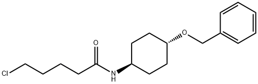 trans-5-Chloro-N-[4-(phenylmethoxy)cyclohexyl]-pentanamide Struktur