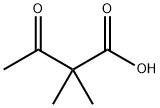 Butanoic acid, 2,2-dimethyl-3-oxo- (9CI) Struktur