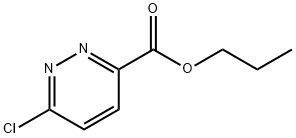 3-PYRIDAZINECARBOXYLIC ACID, 6-CHLORO-, PROPYL ESTER Struktur