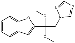 1-(2-(2-Benzofuranyl)-2,2-dimethoxyethyl)-1H-1,2,4-triazole Struktur