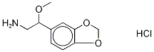 β-Methoxy HoMopiperonylaMine Hydrochloride Struktur