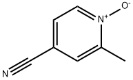 4-Pyridinecarbonitrile,2-methyl-,1-oxide(9CI) Struktur