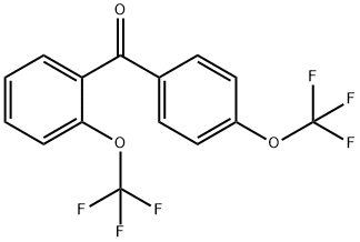 [2-(TRIFLUOROMETHOXY)PHENYL][4-(TRIFLUOROMETHOXY)PHENYL]METHANONE Struktur