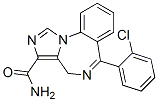 6-(2-Chlorophenyl)-4H-imidazo[1,5-a][1,4]benzodiazepine-3-carboxamide Struktur