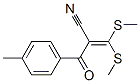 3,3-BIS(METHYLTHIO)-2-(4-METHYLBENZOYL)ACRYLONITRILE Struktur