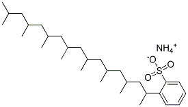 ammonium (1,3,5,7,9,11,13,15-octamethylhexadecyl)benzenesulphonate Struktur