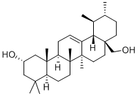 (3ALPHA)-URS-12-ENE-3,28-DIOL Struktur