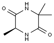 2,5-Piperazinedione,3,3,6-trimethyl-,(S)-(9CI) Struktur