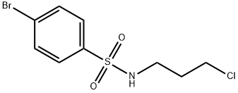 4-BROMO-N-(3-CHLOROPROPYL)BENZENESULPHONAMIDE Struktur