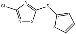 3-CHLORO-5-(THIOPHEN-2-YLTHIO)-1,2,4-THIADIAZOLE Struktur