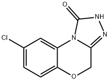 8-Chloro-2,4-dihydro-1-oxo-1,2,4-triazolo[3,4-c][1,4]benzoxazine Struktur