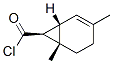 Bicyclo[4.1.0]hept-2-ene-7-carbonyl chloride, 3,6-dimethyl-, [1S-(1alpha,6alpha,7alpha)]- (9CI) Struktur