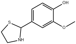 2-(4-hydroxy-3-methoxyphenyl)thiazolidine Struktur