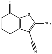 2-氨基-4,5,6,7-四氫-7-氧代苯并[B]噻吩-3-甲腈 結(jié)構(gòu)式