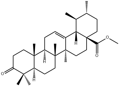 3-OXO-URS-12-EN-28-OIC ACID METHYL ESTER Struktur