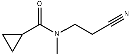 Cyclopropanecarboxamide, N-(2-cyanoethyl)-N-methyl- (9CI) Struktur