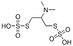 2-dimethylamino-1,3-bis(sulfosulfanyl)propane Struktur