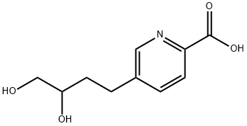 5-(3',4'-dihydroxybutyl)-2-pyridinecarboxylic acid Struktur