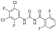 N-[(3,5-dichloro-2,4-difluoro-phenyl)carbamoyl]-2,6-difluoro-benzamide Struktur