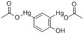 Mercury, (4-hydroxy-m-phenylene)bis(acetato- Struktur