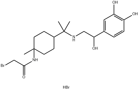 bromoacetylaminomenthylnorepinephrine Struktur