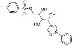 2,3,4-TRIHYDROXY-4-(2-PHENYL-2H-1,2,3-TRIAZOL-4-YL)BUTYL 4-METHYLBENZENESULFONATE Struktur